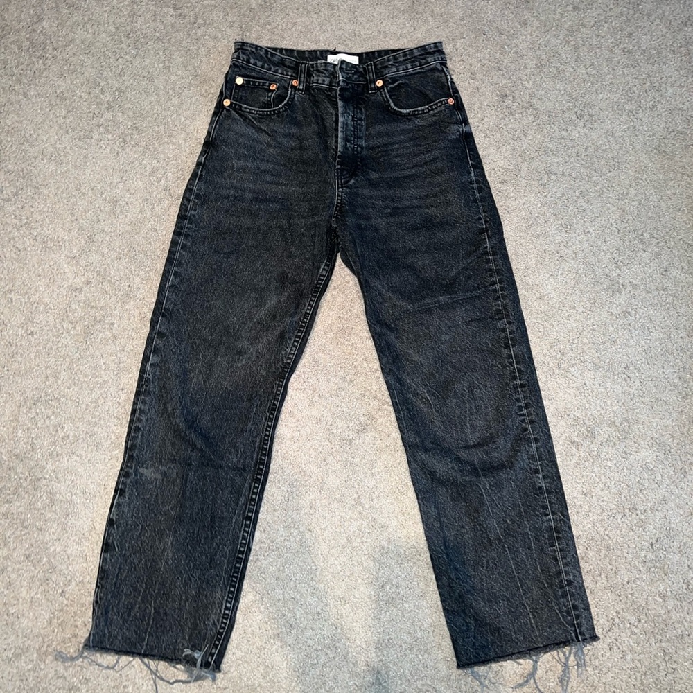 Black Zara High Waist Jean